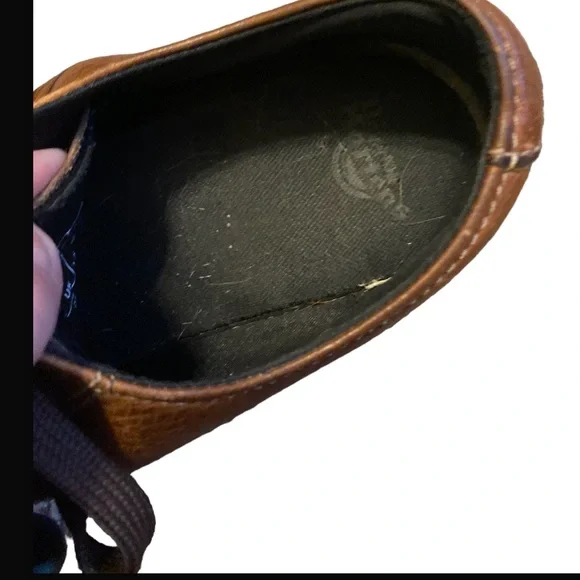 Dr. Martens Chestnut Leather Platform Shoes - Picture 5 of 8